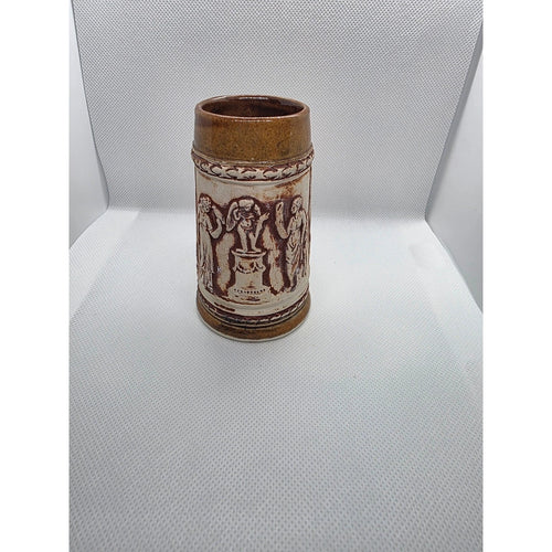 Vintage Made in Occupied Japan Ceramic Beer Stein Relief Classical Figures Mug