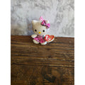 Ty Beanie Babies Hello Kitty Plush Keychain Pink Plaid Dress Clip On Sanrio