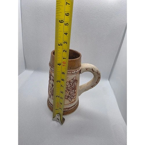 Vintage Made in Occupied Japan Ceramic Beer Stein Relief Classical Figures Mug